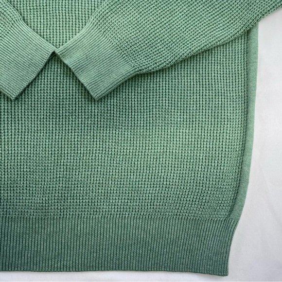 Fynch-Hatton Sweater Adult Medium Green Quarter Zip Long Sleeve Knit Preppy Men - Picture 7 of 16